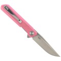 Nóż Bestechman Mini Dundee Pink G10, Stonewashed / Satin D2 by Ostap Hel (BMK03B)-3 44266