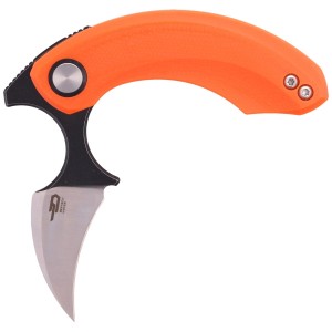 Nóż składany Bestech Strelit Orange G10 Satin/Black Stonewash 14C28N by Ostap Hel (BG52C-2)