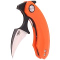 Nóż składany Bestech Strelit Orange G10, Satin/Black Stonewash 14C28N by Ostap Hel (BG52C-2)-6 44272