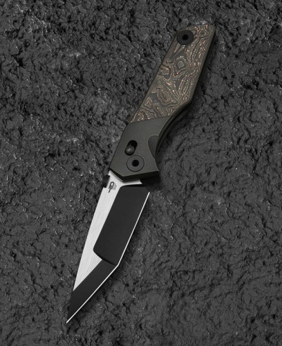 Nóż składany Bestech Cetus Bronze Black Titanium / Carbon Fiber, Black PVD / Satin M390 by Poltergeistworks (BT2304D)-1 44277