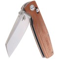 Nóż składany Bestech Slasher Natural Micarta, Satin D2 (BG43D)-6 44279