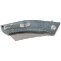 Nóż składany Bestech Cubis Blue Micarta, Stonewashed/Satin D2 (BG42C)-7 44280