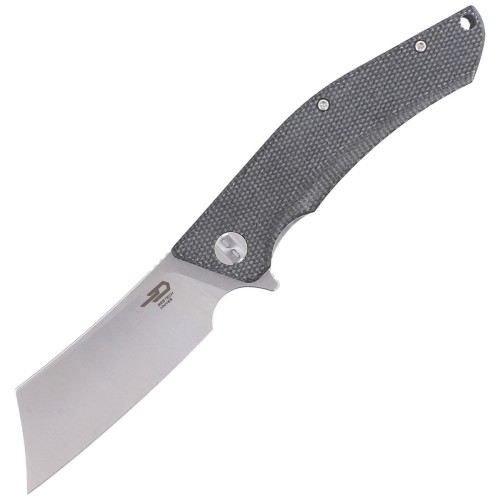 Nóż składany Bestech Cubis Black Micarta, Stonewashed / Satin D2 (BG42A)-1 44282