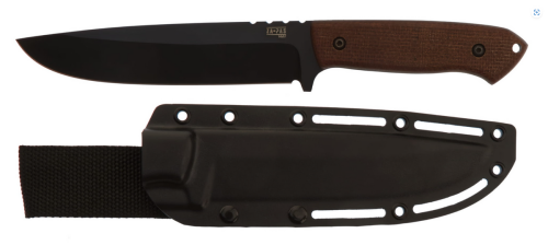 Nóż Za-Pas Expendable Brown Micarta, Black Cerakote NMV (EX-CE-M-BR)-1 44533