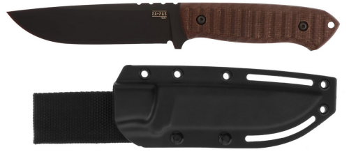 Nóż Za-Pas Ultra Outdoor Brown Toxic Micarta, Black Cerakote NMV (UOT-CE-M-BR)-1 44724
