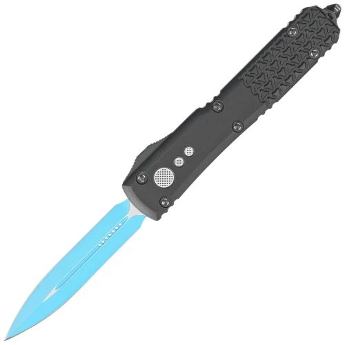 Nóż automatyczny OTF Microtech Ultratech D/E Jedi Knight Signature Black Aluminium, Blue M390 by Tony Marfione (122-1JK)-1 44792