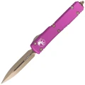 Nóż automatyczny OTF Microtech Ultratech D/E Violet Aluminium, Bronzed M390 by Tony Marfione (122-13VI)-1 44802
