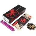 Nóż automatyczny OTF Microtech Ultratech D/E Violet Aluminium, Bronzed M390 by Tony Marfione (122-13VI)-2 44802