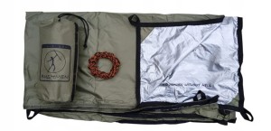Płachta wodoodporna biwakowa turystyczna tarp Bushmen Thermo-Tarp 3×3 / olive