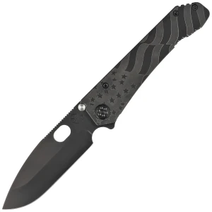 Nóż składany Medford 187 DP PVD Blade PVD Ghost Flag Handle PWD HW PVD/Bronze Flats Clip D2 (MK002DPQ-30PV-TPCP-Q4)