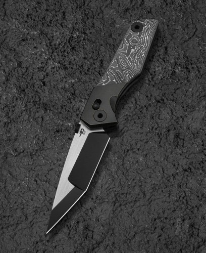 Nóż składany Bestech Cetus Bronze Black Titanium / Carbon Fiber, Black PVD / Satin M390 by Poltergeistworks (BT2304C)-1 44918
