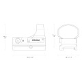 Kolimator otwarty Hawke Reflex Sight Wide View Circle Dot-4 45079