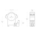 Montaż lunety Hawke Professional Steel wysoki 30 mm Weaver-2 45151