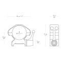Montaż lunety Hawke Precision Steel średni 1" Weaver z dźwignią-2 45166