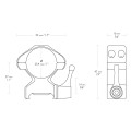 Montaż lunety Hawke Precision Steel wysoki 1" Weaver z dźwignią-2 45167