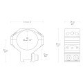 Montaż lunety Hawke Tactical średni 34 mm Dovetail-2 45179