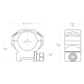 Montaż lunety Hawke Tactical średni 30 mm Weaver-2 45184