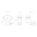 Montaż lunety Cantilever 1 Hawke Match wysoki 30 mm Dovetail-2 45208
