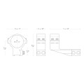 Montaż lunety Cantilever 2 Hawke Match wysoki 30 mm Weaver-2 45209