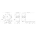Montaż lunety Cantilever 2 Hawke Match wysoki 30 mm Weaver-2 45213