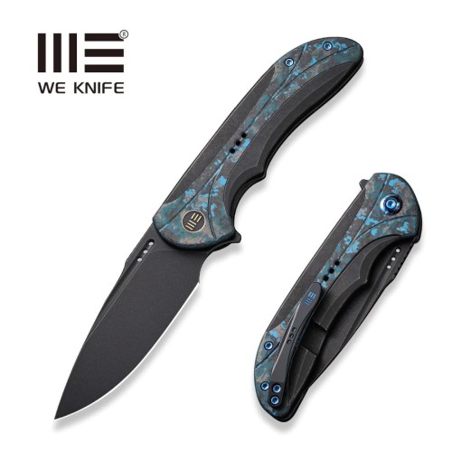 Nóż składany WE Knife Equivik Black Titanium/Arctic Storm Fat Carbon, Black Stonewashed CPM 20CV (WE23020-4)-1 45344