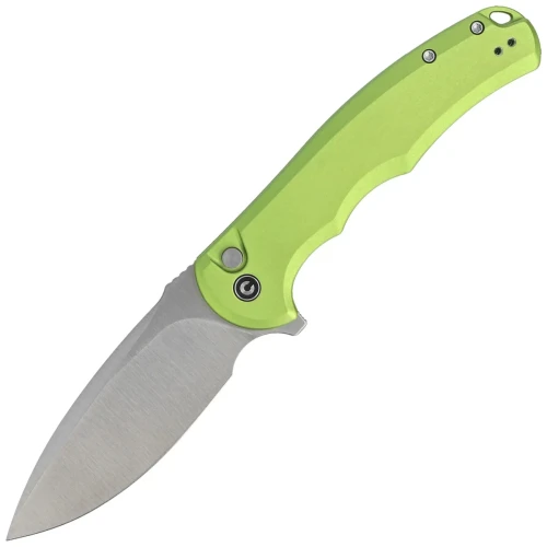 Nóż składany Civivi Button Lock Praxis Lime Green Aluminium, Satin Nitro-V (C18026E-3)-1 45348