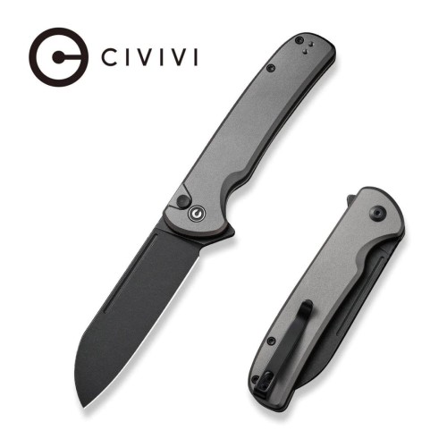 Nóż składany Civivi Chevalier II Gray Aluminium, Black Stonewashed 14C28N (C20022B-3)-1 45361