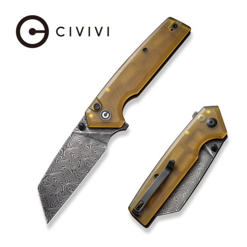Nóż składany Civivi Amirite Ultem Bead Blasted, Damascus (C23028-DS1)-1 45371