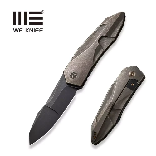 Nóż składany WE Knife Solid Bronze Titanium, Black Stonewashed CPM 20CV by Gustavo T. Cecchini (WE22028-3)-1 45380