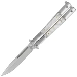 Nóż składany motylek Third Balisong Pearl / Stainless Steel Satin 420 (K2097)
