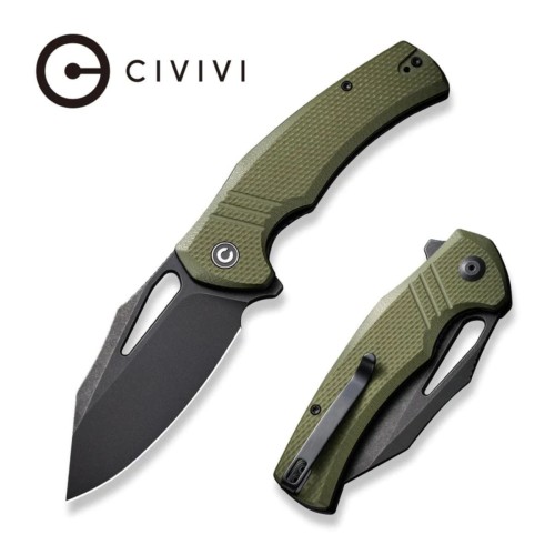 Nóż składany Civivi BullTusk OD Green G10, Black Stonewashed 14C28N (C23017-2)-1 45410