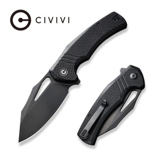 Nóż składany Civivi BullTusk Black G10, Black Stonewashed 14C28N (C23017-1)-1 45411