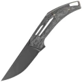 Nóż składany WE Knife Speedliner Shredded Carbon Fiber, Black Stonewashed CPM 20CV by Tashi Bharucha (WE22045B-2)-1 45414