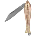 Nóż składany Mikov Fishlet 130 Gold, Stonewashed (130-NZn-1/ZL STONEWASHED)-7 45422