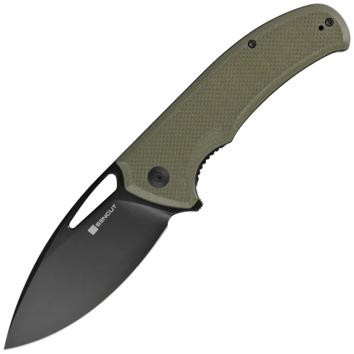 Noz-skladany-Sencut-Phantara-OD-Green-Coarse-G10-Black-9Cr18MoV-.webp