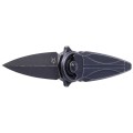 Nóż składany FOX Saturn Black Aluminium, Black Stone Washed N690Co by Denis Simonutti (FX-551 ALB)-2 45601