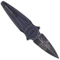Nóż składany FOX Saturn Black Aluminium, Black Stone Washed N690Co by Denis Simonutti (FX-551 ALB)-3 45601