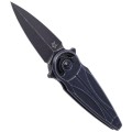 Nóż składany FOX Saturn Black Aluminium, Black Stone Washed N690Co by Denis Simonutti (FX-551 ALB)-5 45601