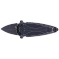 Nóż składany FOX Saturn Black Aluminium, Black Stone Washed N690Co by Denis Simonutti (FX-551 ALB)-6 45601