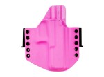 Kabura RH Holsters OWB do Glock 17 / 22 / 31, 1/2 sweatguard, speedloops 40 mm, prawa, różowa