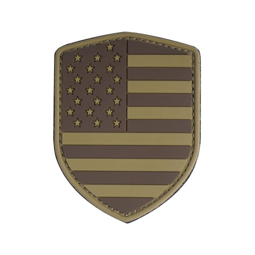 101 Inc. - Naszywka Morale Patch 3D - USA - Brązowy - 444130-3790-1 45776