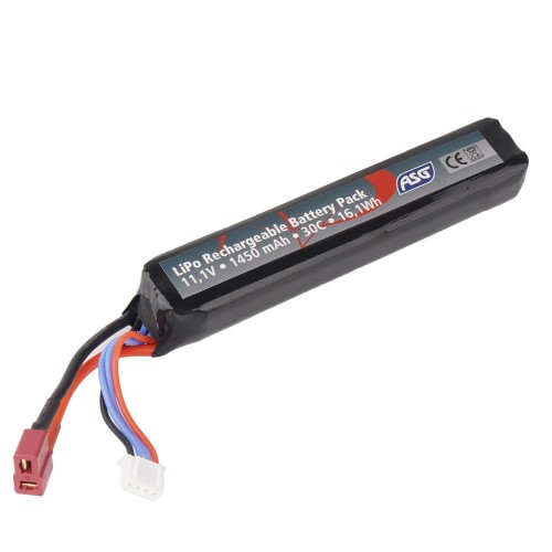 ASG - Bateria AEG - LiPo - 11,1V - 1450 mAh - 30C - T-Connector - [1] -19365-1 45793