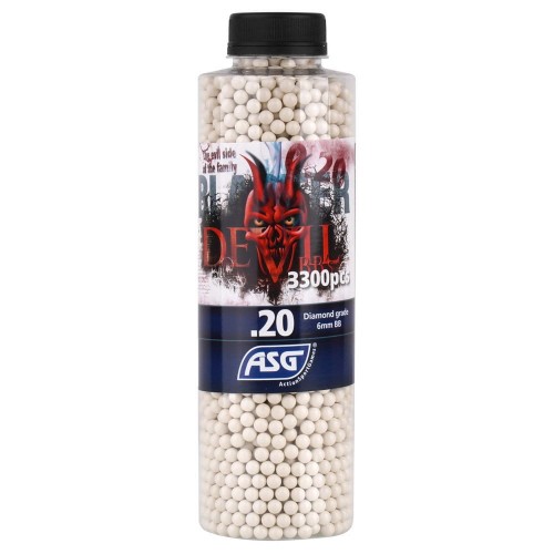 Blaster Devil - Kulki ASG - 0,20g - 3300 szt. - Biały - 19410-1 45838