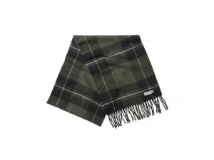 Szalik Chevalier Pendley Wool Scarf Check Dark