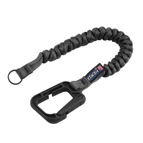 Cetacea Tactical - Poly-Bina Covered Mini Coil Tether - Czarny-lentus1 45995