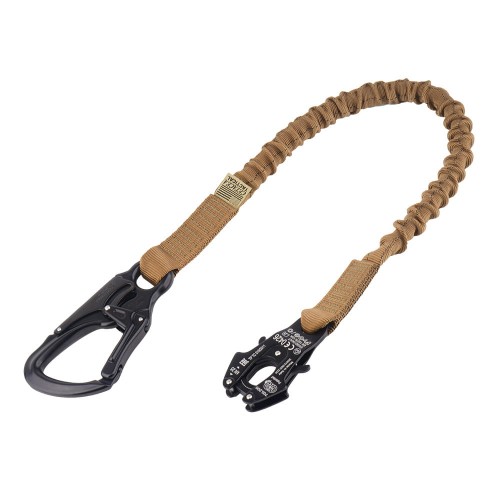 Cetacea Tactical - Lonża taktyczna Operator Retention Lanyard z klamrą Frog - 39,5'' - Coyote Brown - TA-ORLTANGOFROG-COY-1 46000