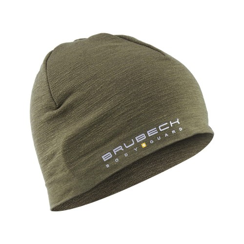 Brubeck - Czapka wełniana Ranger Wool - Dwuwarstwowa - Khaki - HM10180-1 46115