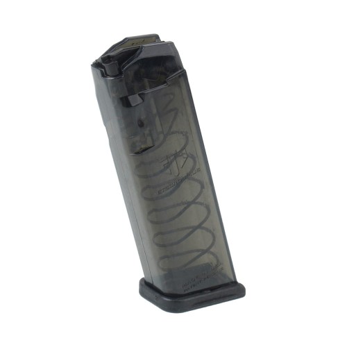 ETS - Magazynek polimerowy do Glock 17 / 18 / 19 / 19X / 26 / 34 / 45 - 9x19 mm - 17 naboi - Carbon Smoke Series - SMK-GLK-17-1 46309