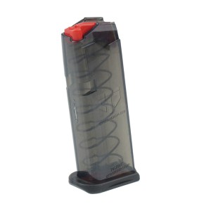 ETS - Magazynek polimerowy do Glock 43X / 48 - 9x19 mm - 10 naboi - Carbon Smoke Series - SMK-GLK-43X