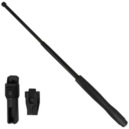 ESP - Hartowana pałka teleskopowa z kaburą - 23'' - Rękojeść ergonomiczna - Czarny - ExB-23HE BLK BH-55-1 46363